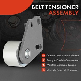 A-Premium Belt Idler Pulley Compatible with Ford Mustang II, Ranger, Aerostar, Courier, Fairmont, Granada, LTD, Pinto, Thunderbird & Mazda B2300, B2500 & Mercury Bobcat, Capri, Cougar & Merkur XR4Ti