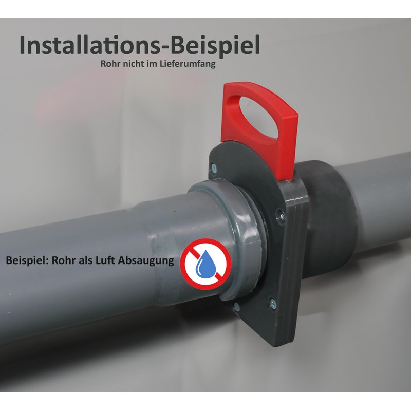 Air Gate Valve | Blastgate DN 50 with Sleeve -