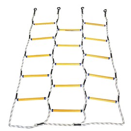 Aoneky 5.9 ft Nylon Climbing Cargo Net - Climbing Rope Ladder for Kids - Fun Outdoor Toy for Boys Ages 6 Years Old and Up