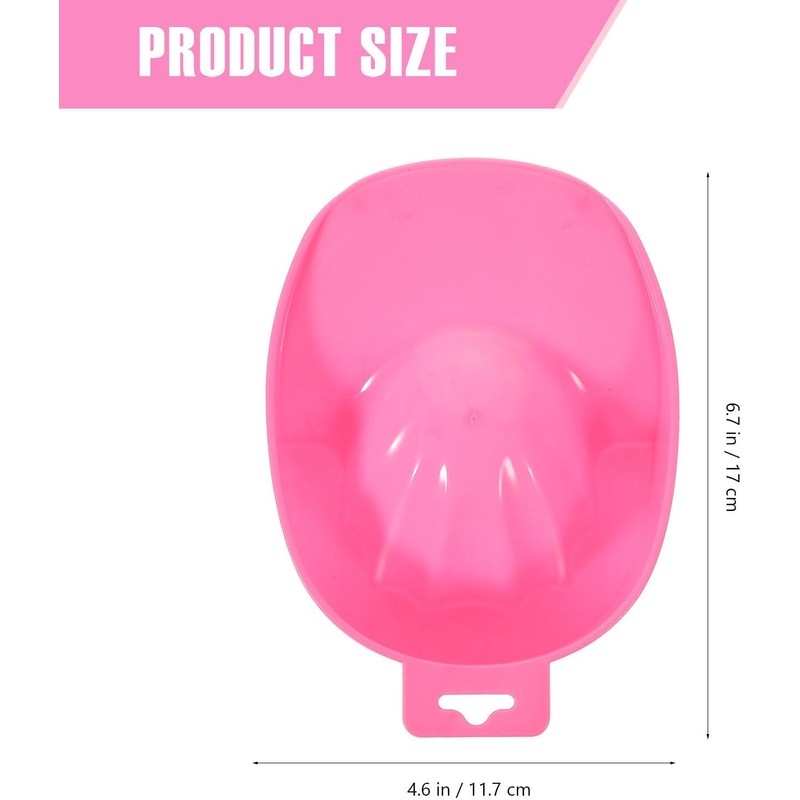 USHOBE Cuencos para Remojo de Uñas 2 Piezas Plástico para