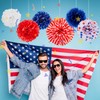 SUNBEAUTY 4th of July Memorial Day Decorations Patriotic Tissue Paper
