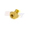 GlowShift 45 Degree Brass Fitting Sensor Thread Adapter - 1/8-27