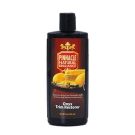 Pinnacle Natural Brilliance Onyx Trim Restorer | Silicone-Free Formula for Black Plastic & Vinyl Trim | Restores Depth & Matte Finish | Long-Lasting Protection | PIN-385 | 8 oz