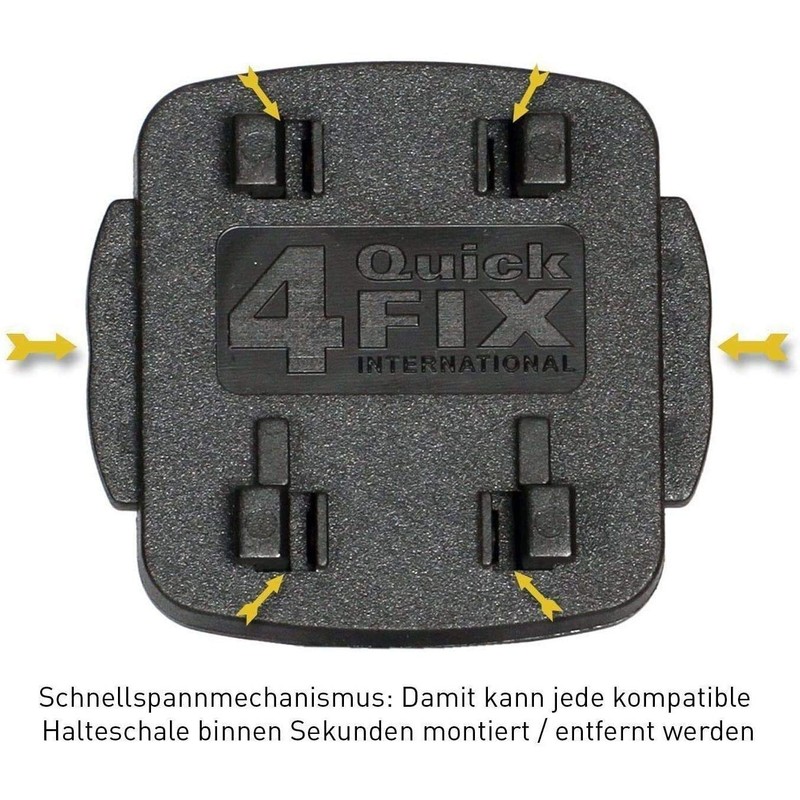 Wicked Chili Replacement Bicycle Mount 4-Claw System, Compatible with iGrip,