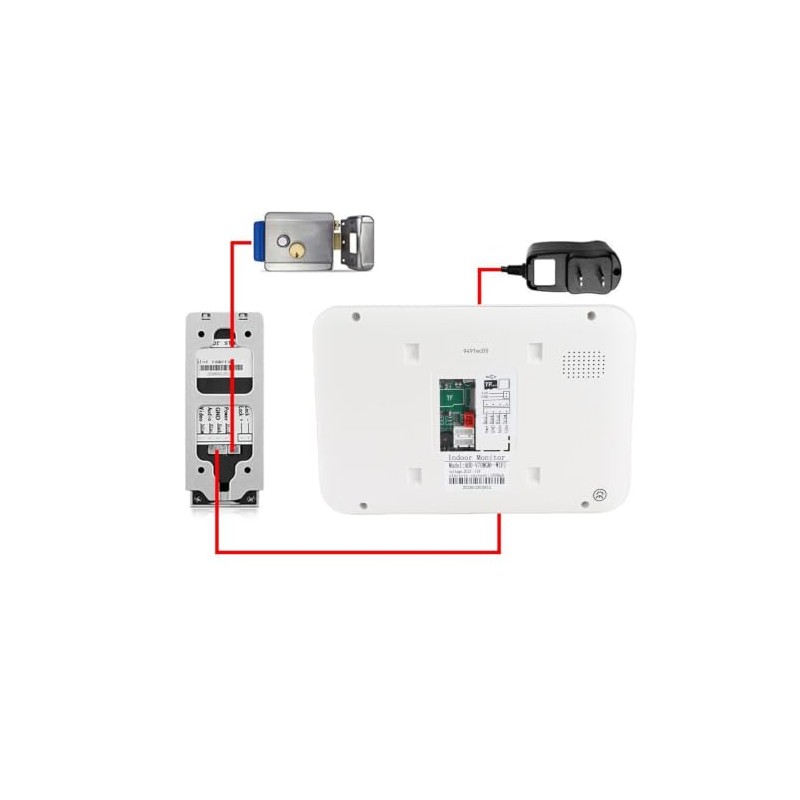 Videoportero WiFi con Pantalla de 7" y Cerradura Remota, Visión