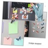 Mobestech 16pcs Butterfly and Flower Decorative Fridge Magnets Nature Theme