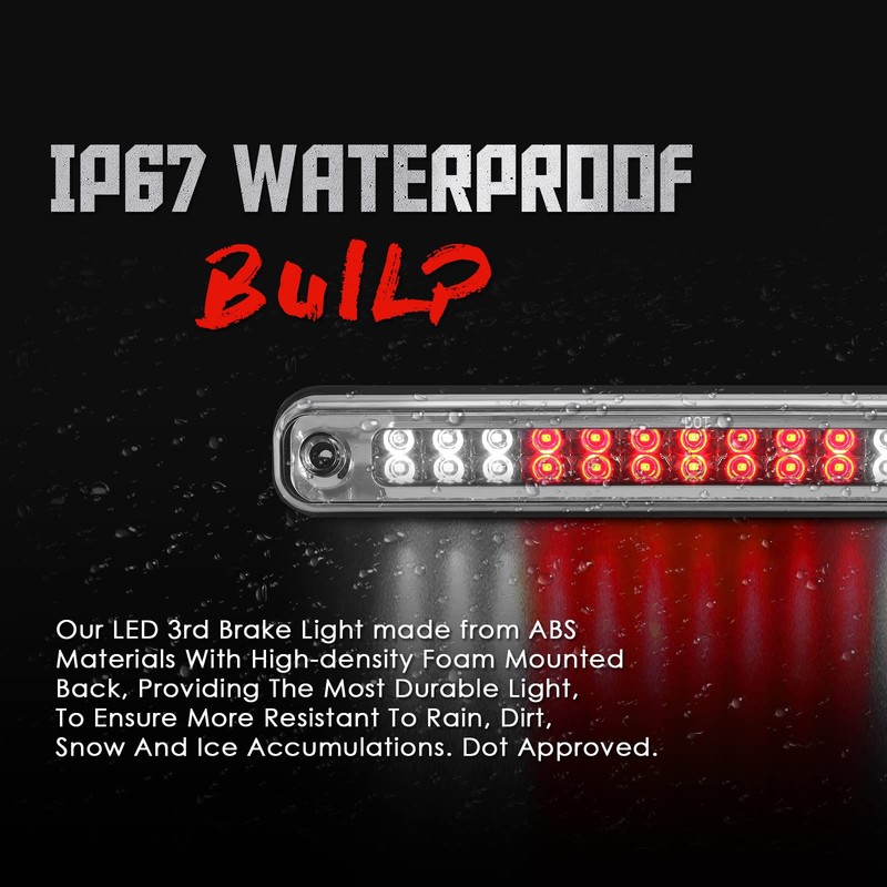 3rd Third Tail Rear Brake Light Replacement For 1988 1989