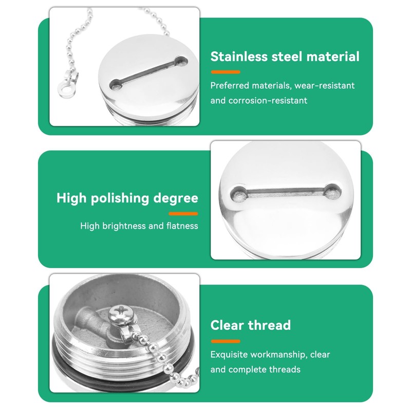 Fuel Cap for Boat, Stainless Steel Fuel Cap for Yacht