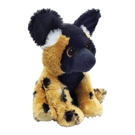 Wildlife Artists Inc. Nature Planet Eco Pals 10" Plush Wild Dog Stuffed Animal  Realistic Toy