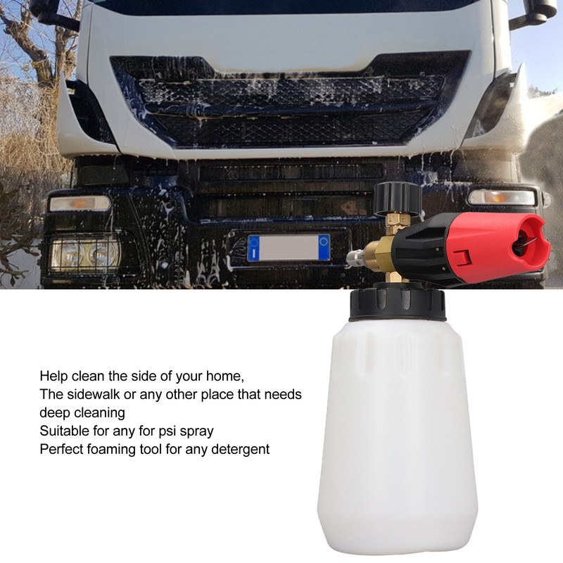 Pressure Washer Foam Cannon Wide Neck Adjustable Nozzle Foam Gun