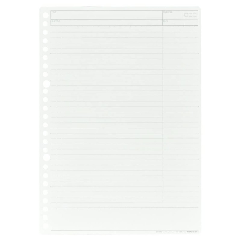 Maruman L1243A Loose Leaf Smart Review B5, 0.2 inches (6