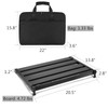 GOKKO 20.5" x 13.8" Pedal Board with Integrated Power Supply,