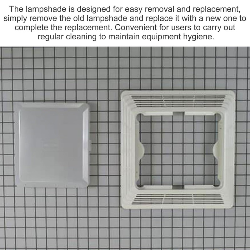 seork Bathroom Vent Fan Light Lens Cover Replacement Part Fits