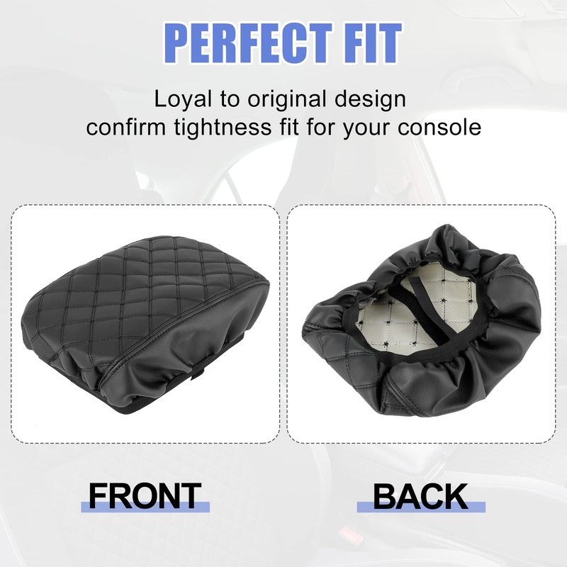 X AUTOHAUX Car Center Console Lid Armrest Seat Box Cover