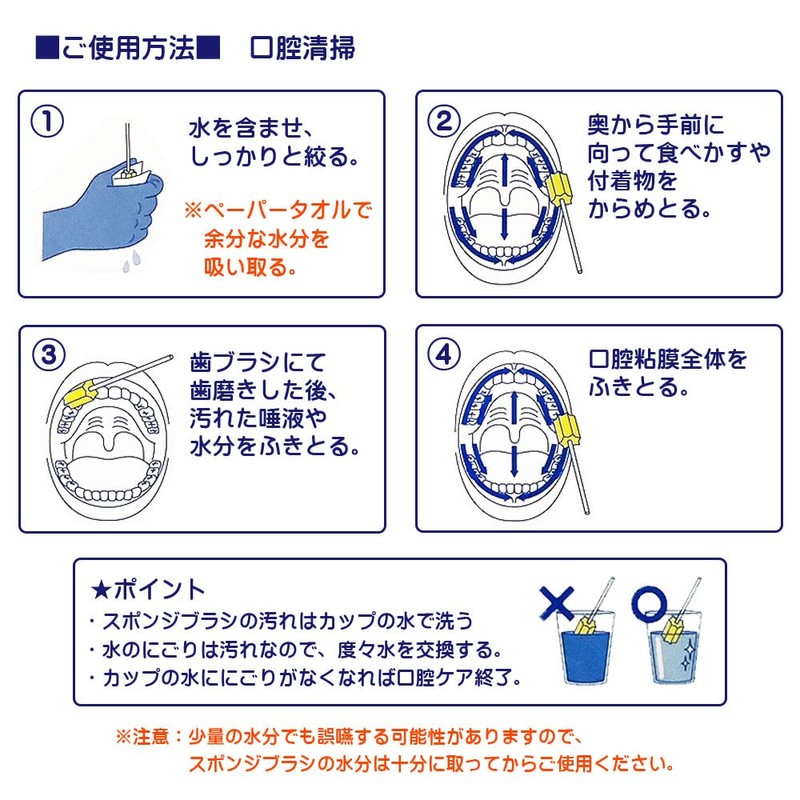 Molten 0 – 4043 – 01 haminguddo Oral Cleaning Sponge Brush 2-Piece Pack