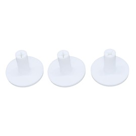 QHALEN Golf Rubber Tee Holder Set for Golf Driving Range Tee Practice Tool Pack of 3 (White)