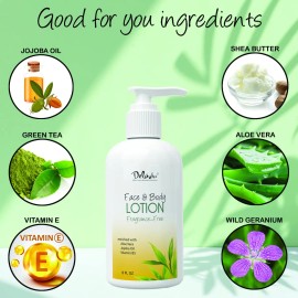 Loción Hidratante Corporal Y Facial Deluvia, Con Aloe Vera O