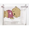 GRAZDesign Baby Towel with Name Bath Towel for Girls from