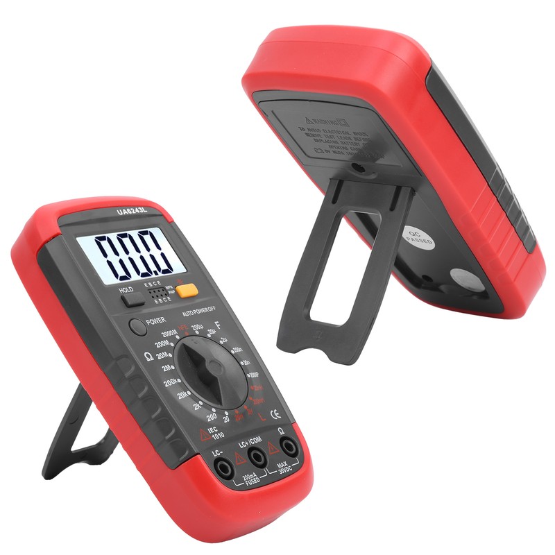 UA6243L Handheld LED Digital Multimeter Capacitance Meter Resistance Tester 1999