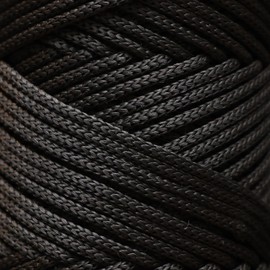 Makromecity, 3mm x 120m Polyester Macrame Cord 3mm Polypropylene Black Macrame Cord Crochet Macrame Bag Cord for Wall Hangings Bags Saucers Carpet 2 Balls