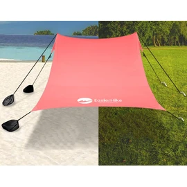 easierhike Beach Canopy Windproof Design, Sun Shelter UPF50+ Portable Family Tent with 6 Sandbags Anchors 8x8 FT 2 Pole Pop Up Outdoor Shelter for Beach, Camping, Fishing, Backyard