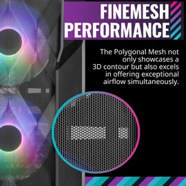 Cooler Master TD500 Mesh V2 Airflow ATX Mid-Tower Case, Polygonal Mesh, Crystalline Tempered Glass, Removable Top Panel, 3X Customizable 120mm PWM ARGB Fans, USB Gen 2 Type C (TD500V2-KGNN-S00)