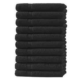 one-home set of 10 guest towels, hand towels, bath towels, terry cloth, 100 % cotton
