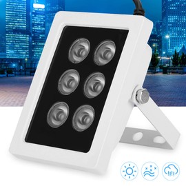 Vikye Surveillance Accessory IP65 Waterproof 6cs High-Power Infrared Lights CCTV Fill Light, for Surveillance Lighting