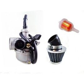 PZ19 Carburetor with Air Filter for 50cc 90cc 110cc ATV Chinese Go Kart Roketa SUNL Carb Free Gas Fuel Filter