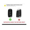 Genérico Funda para Llave de VW 3 Botones (Negro)