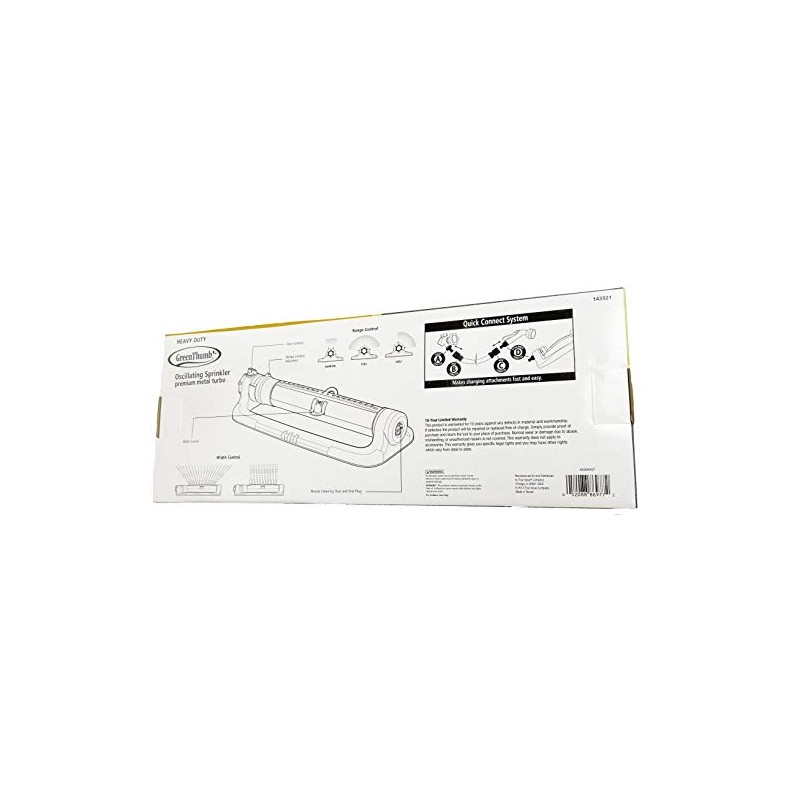 Green Thumb 4200MGT Green Thumb Heavy Duty Metal Oscillating Sprinkler