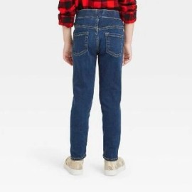 Cat & Jack Girls' Size 14 Slim Mid-Rise Pull-On Jeggings Dark Wash  NEW