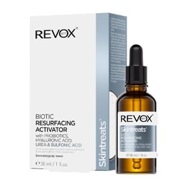 REVOX B77 Skintreats Biotic Resurfacing Activator, 30 ml, Peeling-Gesichtsserum, erneuert die Haut, erhöht die Leuchtkraft, vereinheitlicht den Hautton und die Textur, beruhigt und spendet