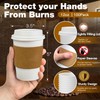 Ginkgo 100 Pack 12 oz Leak-Proof Coffee Cups with Lids