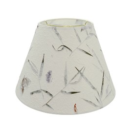 Aspen Creative 32631A Transitional Empire Shape Spider Construction Lamp Shade in Off White, 6" Top x 12" Bottom x 9" Slant Height