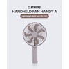 Claymore Handy A (Gray) Portable Handheld Fan - Rechargeable Foldable