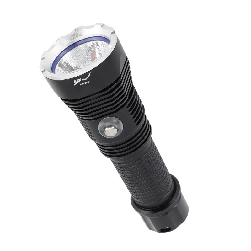 Diving Flashlight LED IPX8 Waterproof Infinitely Dimmable 100M 3000LM White