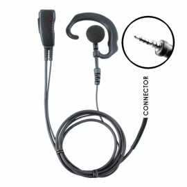 Two-Way Radio Pryme LMC-1EH42 Ear Hook Headset and Mic for Vertex Standard EVX-S24 Radios