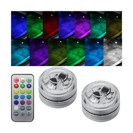 CGEAMDY Innenbeleuchtung LED Atmosphäre Licht Autos, Buntes Auto Ambientelicht, Auto LED Innenbeleuchtung, Auto-Innenbeleuchtung, Umgebungsbeleuchtung Autoinnenraum, LED Unter Auto Licht Kit