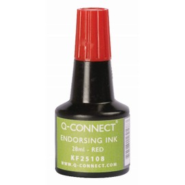 Q Connect 28ml Endorsing Ink - Red