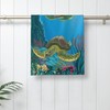 Bapcoku Sea Turtles Hand Towels for Bathroom Blue 14x28 Inch,