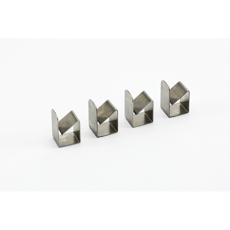 Stainless Steel Clips for Lightwell Cover: approx. 12 Set for