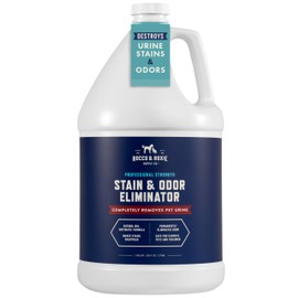 Rocco & Roxie Supply Co. Stain & Strong Odor Eliminator, Enzyme Cleaner, Pet Odor Eliminator for Home - Carpet Stain Remover for Cats & Dog Pee - Urine Destroyer - Carpet Cleaner Spray, 1-Gallon