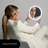 Ilios Lighting Cordless Bright LED Makeup Mirror with Lights and