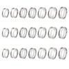 UNICRAFTALE 21pcs 7 Size Blank Rings Blank Core Ring Stainless