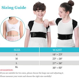 Lexniush Professional Posture Corrector for Kids and Teens, Effective Upper Back Posture Brace for Teenagers Boys Girls Spinal Support to Improves Slouch, Prevent Humpback, Relieve Back Pain
