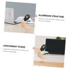 jojofuny 2pcs Aluminium Alloy Watch Charging Stand Holder Gold Convenient