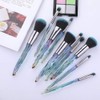 iMapo 10 Pcs Makeup Brushes Set, Crystal and Diamond Transparent