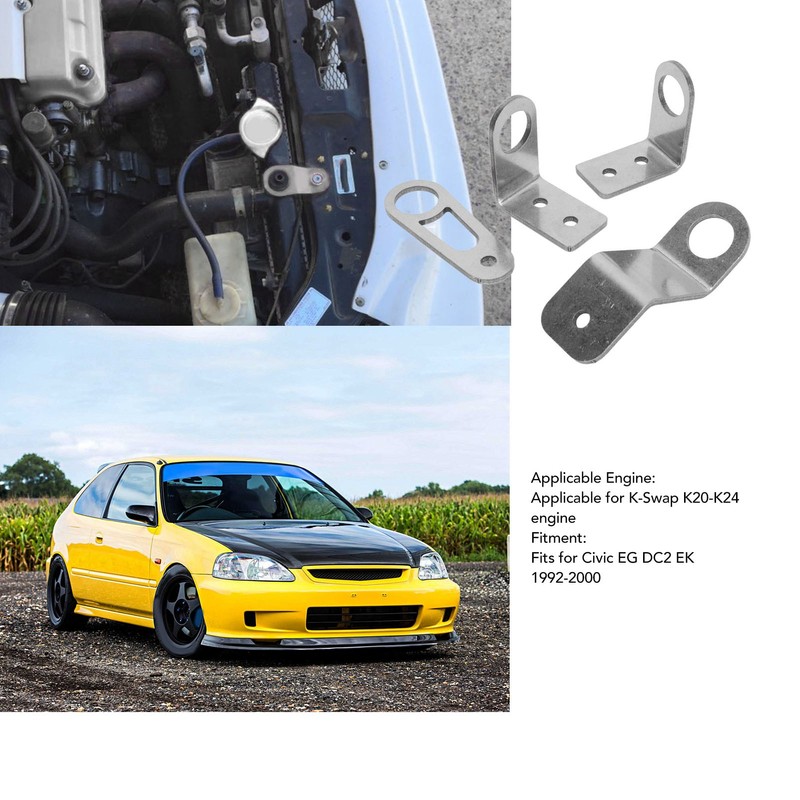 Bolt On Radiator Bracket Kit Heavy Duty Metal Stay Mounting