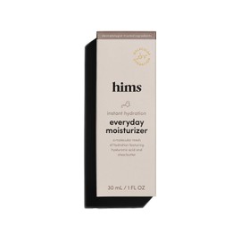 HIMS & HERS- Ligero, no graso, luminoso: el humectante facial para uso diario para hombres de Hims hidrata y suaviza la piel sin dejar residuos grasosos. Se absorbe rápidamente y deja la piel hidratad